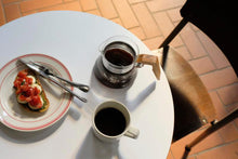 Load image into Gallery viewer, Freshly brewed coffee served in the olive wood server