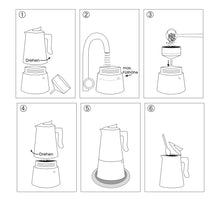 Load image into Gallery viewer, Adriana Stovetop Coffee Maker

