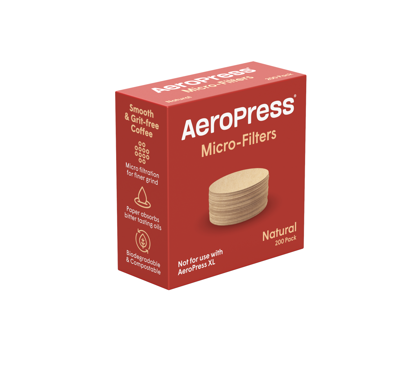 AeroPress 200 Count Micro Filters - Natural
