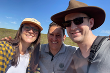 Load image into Gallery viewer, Ozone Green Buyer Roland Glew and Head of Wholesale Vanessa Martin visiting Nova Aliança
