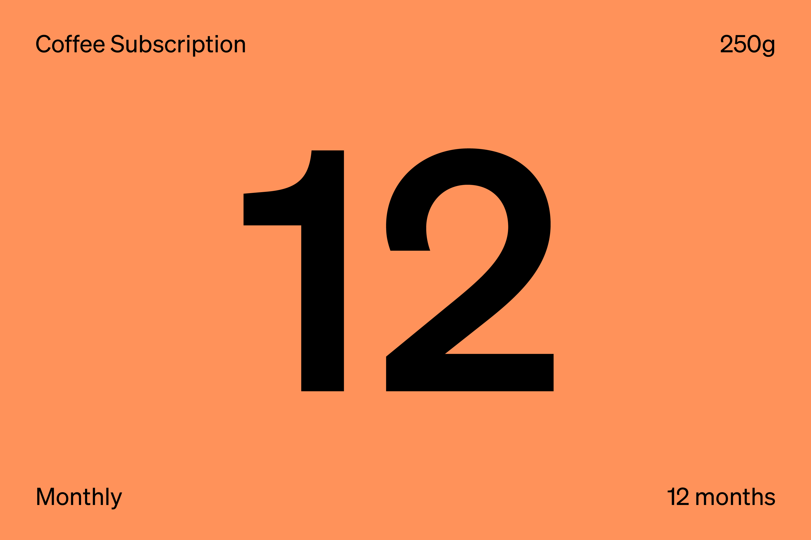 PREPAID MONTHLY IN MY MUG SUBSCRIPTION 12 MONTHS Ozone Coffee NZ