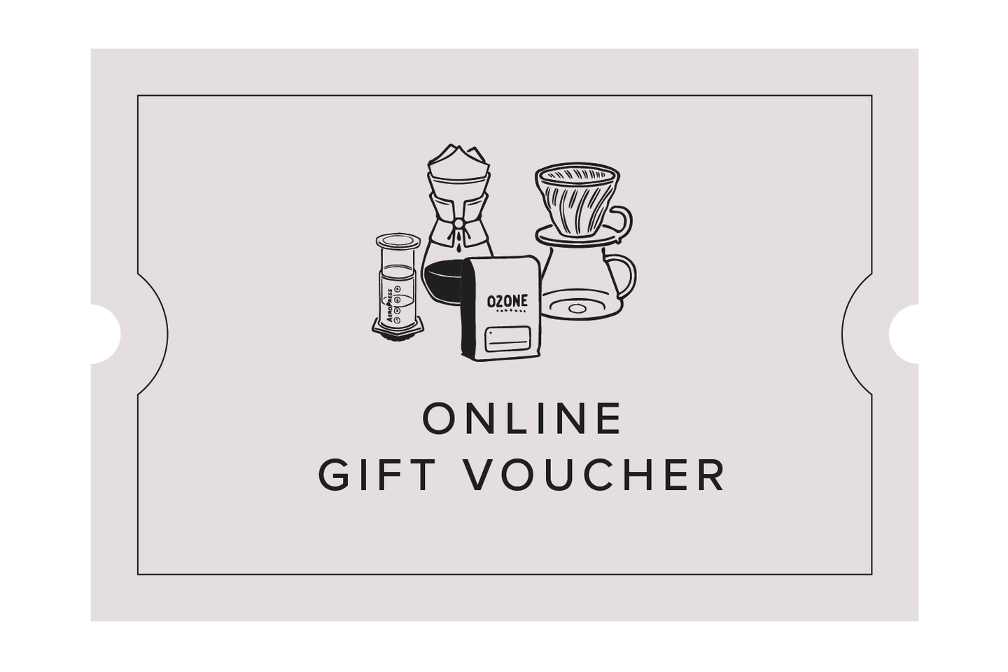 Online Gift Voucher for Ozone Coffee Website